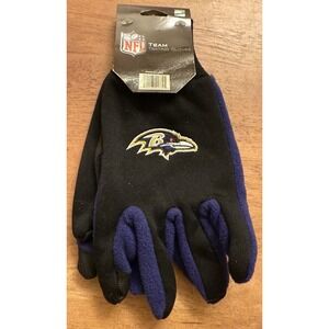 BALTIMORE RAVENS Two Tone Texting Gloves Touchscreen Compatible Adult Gloves